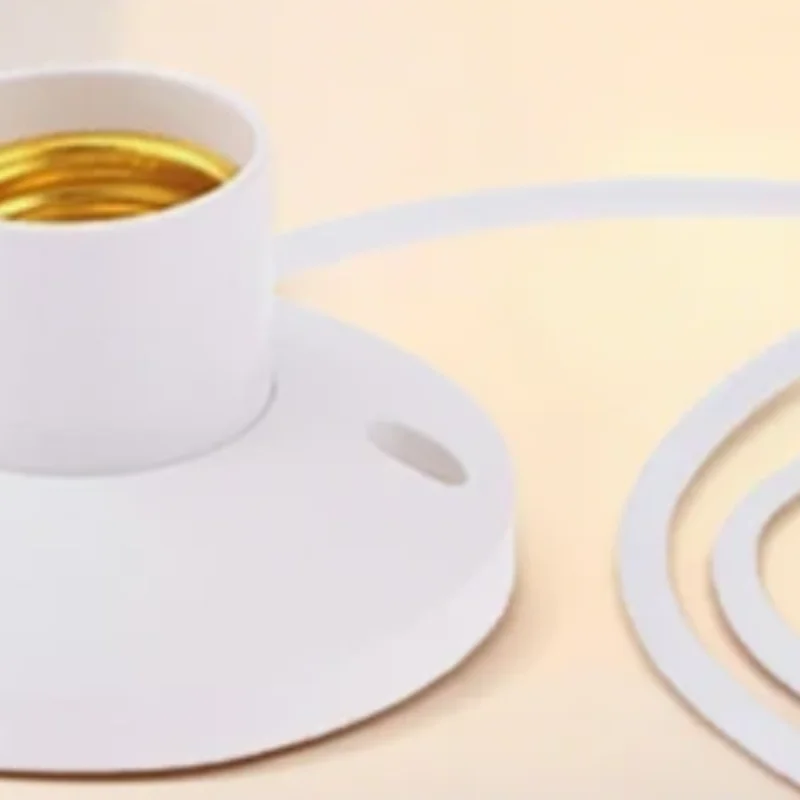 

EU LED Stand Lamp Holder E27 Bulb Plug Dome Socket With Cable Base For Table Light Night Stands Lampholder Accessories