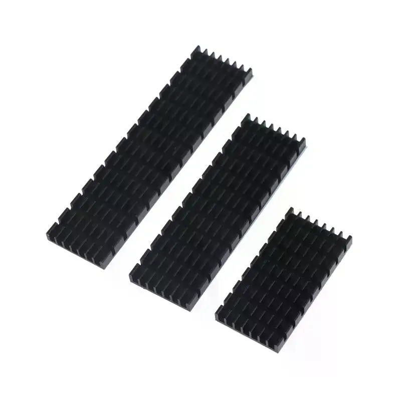 Aluminum Heatsink Radiator Heat Sink For Electronic RAM Chip LED SSD Cooling With Thermal Conductive Tape