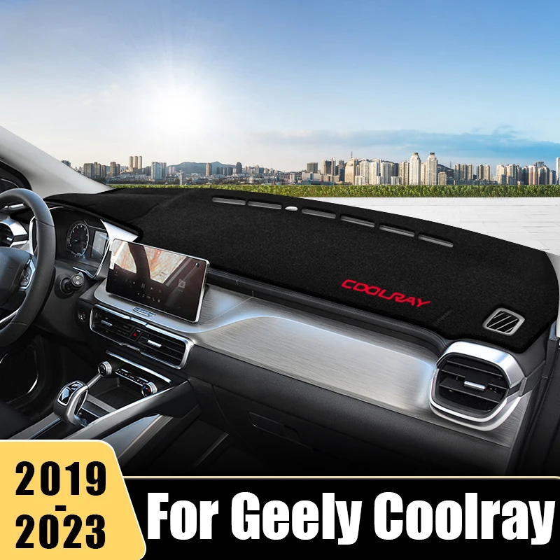 

For Geely Coolray SX11 2019 2020 2021 2022 2023 Car Dashboard Cover Sun Shade Avoid Light Mat Anti-UV Non-Slip Pad Accessories