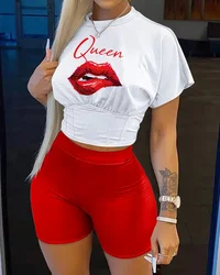 2022 Summer women's Casual Fashionraglan Sleeve Tie Dye Top + pantaloni due pezzi Camo Pants Leopard Print Tow Piece Set Ladies Suit