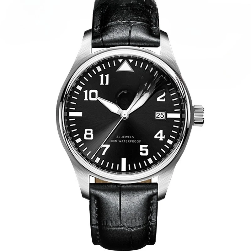 Fully automatic mechanical men's watch stainless steel case sapphire mirror movement men's watch