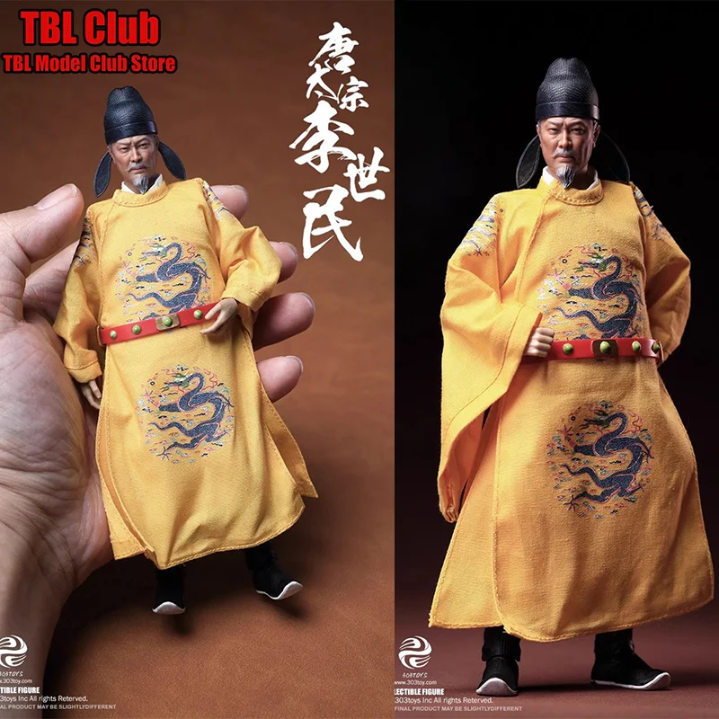 

In Stock 303TOYS DT004 1/12 Scale Dragon Robe Li Shimin 6-inch Full Set Action Figure Male Soldier Single Edition Height 17.5CM