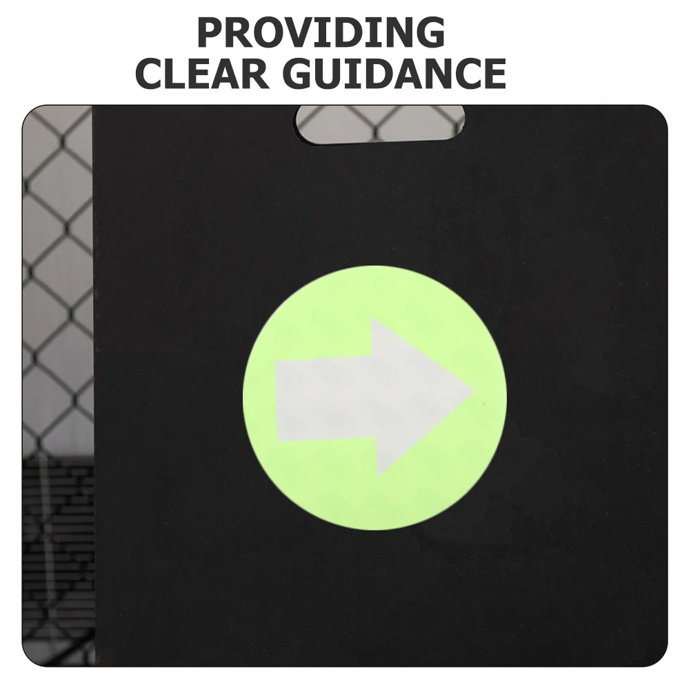 

20Pcs Reflective Trail Markers PVC Large Arrow Direction Signs Outdoor Camping Stairway Safety Fluorescent Waterproof Stickers