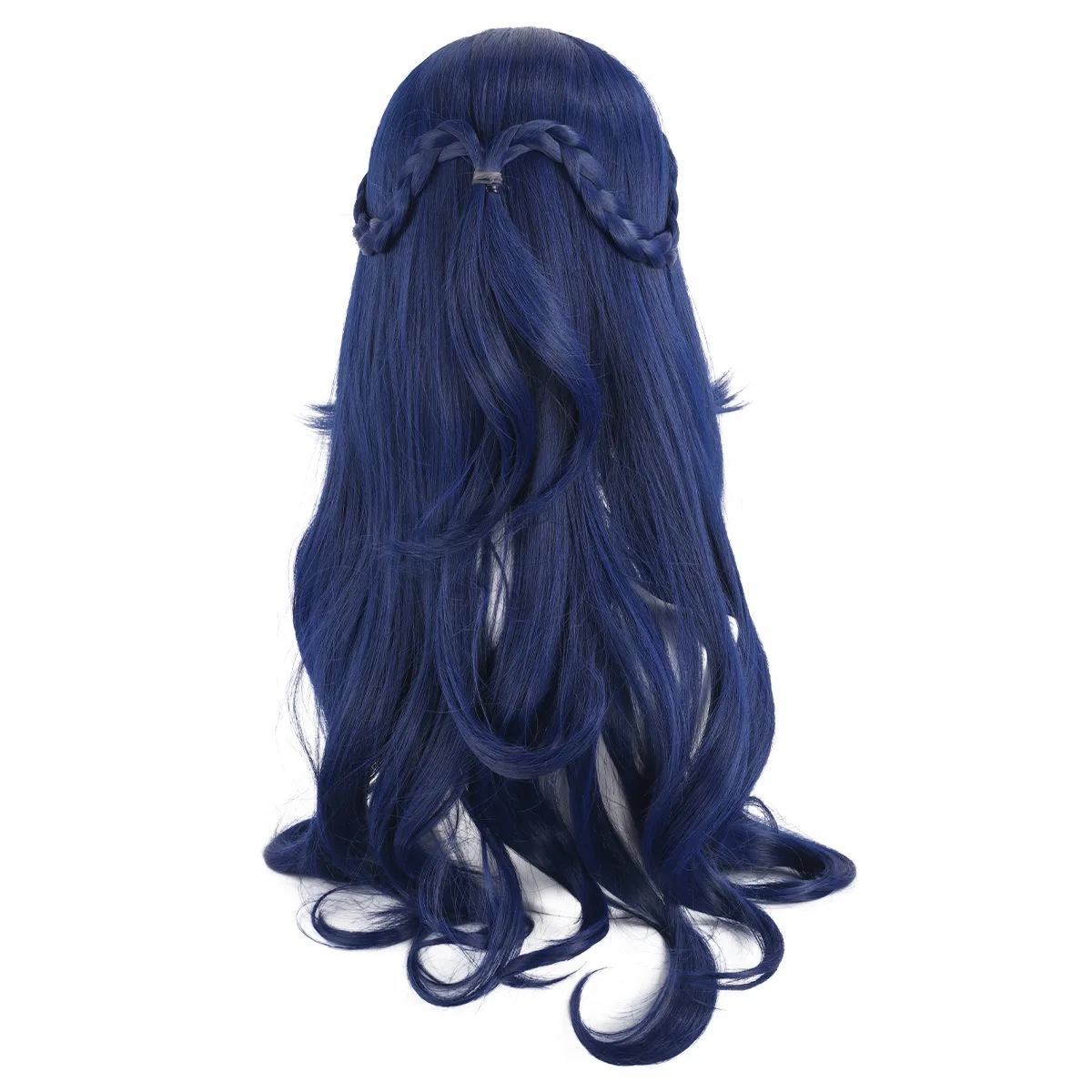 Pelucas de psicólogo de Cosplay Identity V, pelo sintético resistente al calor, peluca de Cosplay de Ada Mesmer azul oscuro + gorro de peluca gratis