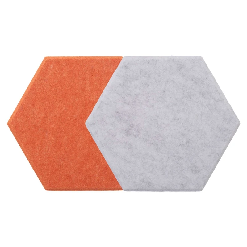 Hexagon Acoustic Panels Beveled Edge Sound Proof Panels Soundproofing Absorption Panel For Recording Studio Office Home