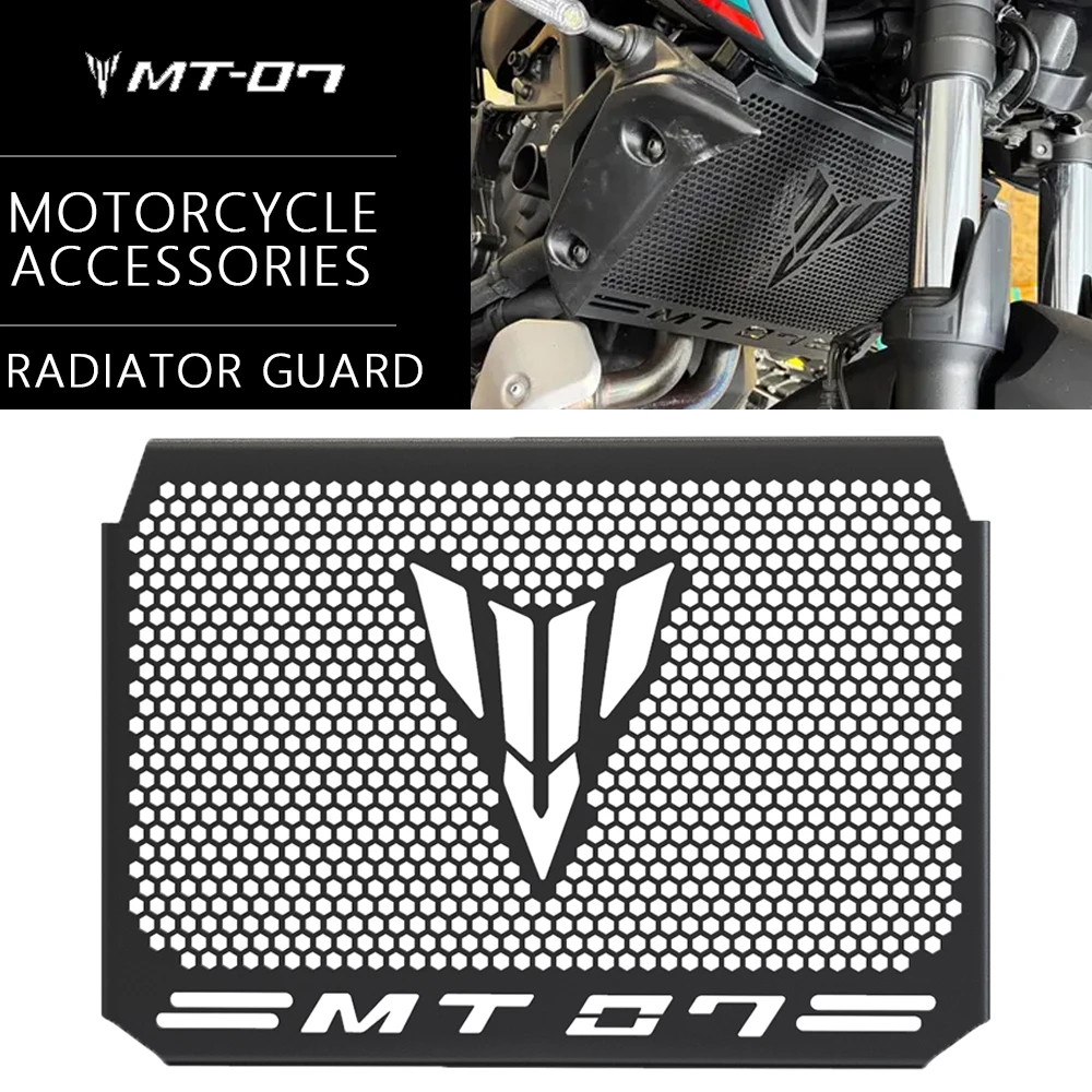 

For YAMAHA MT07 2024 Accessories Motorcycle Radiator Guard Grille Cover Protector MT-07 FZ MT 07 FZ07 2017-2020 2021 2022 2023