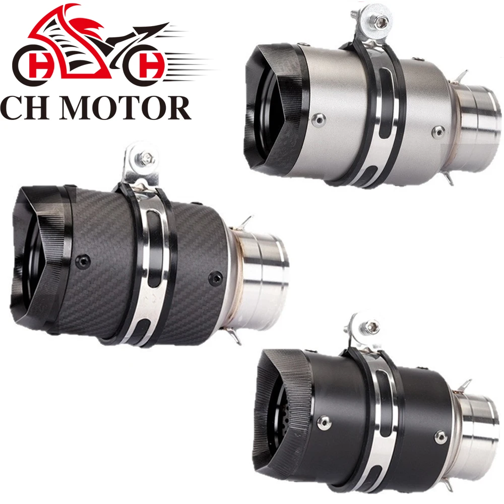 

Универсальные запчасти для мотоциклов: выхлопная система Slip-On GP 60 мм с ЧПУ для мотоциклов Kawasaki Z900, FZ6, RC390, S1000XR