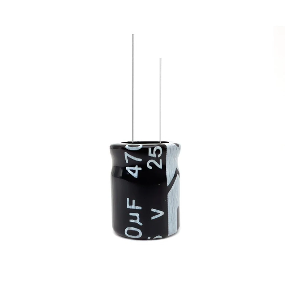 200PCS 25V 470uF Electrolytic Capacitor 10x13mm 105C High Temp Long Life Radial Power Supply