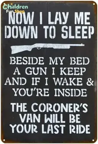 Funny No Trespassing Sign, No Solicitation Metal Tin Sign  Vintage Plaque Decoration Wall Art, Room Decoration Gift, Cafe, Ba