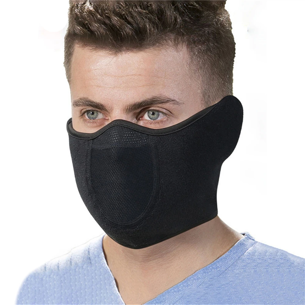 1pc Half Face Mask Adjustable Fastener Windproof Men Women For Skiing Snowboarding Mask