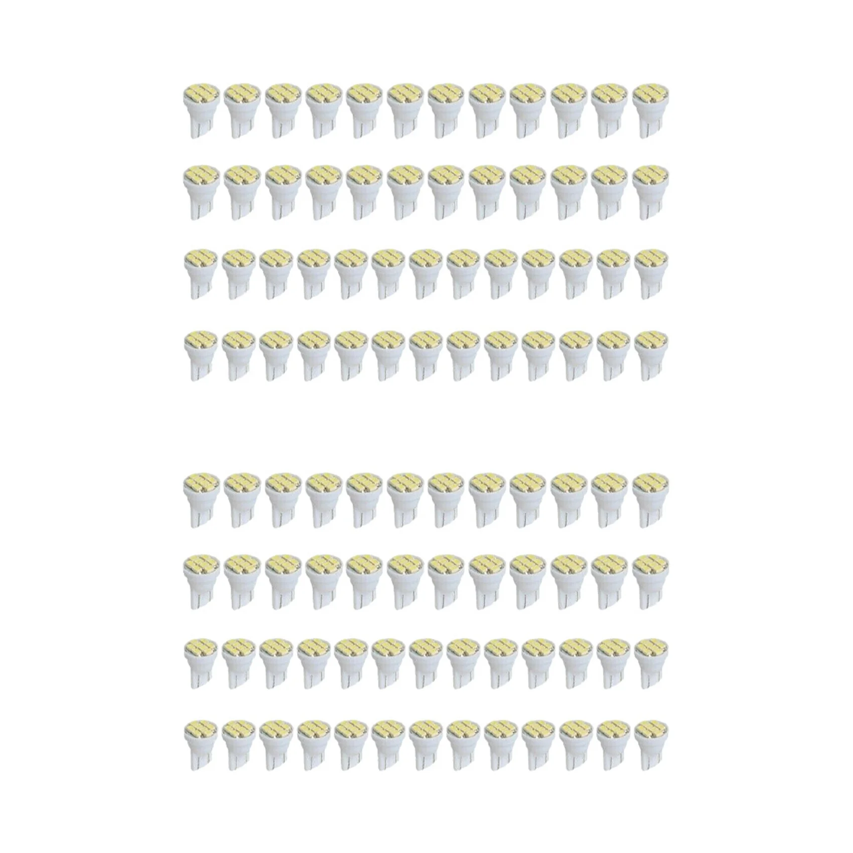 

100 PCS T10 8SMD Bright White LED Interior Light Bulbs W5W 194 158 168 2825 6000K