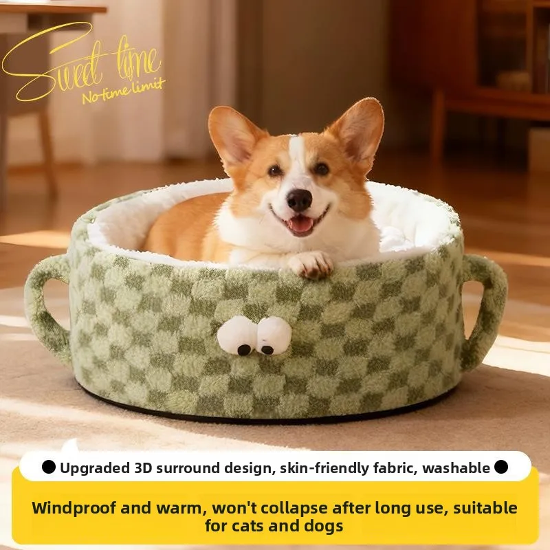 cuccia-per-animali-domestici-staccabile-e-lavabile-nido-rotondo-in-velluto-a-quadretti-con-spugna-materasso-caldo-per-cani-utilizzabile-in-tutte-le-stagioni