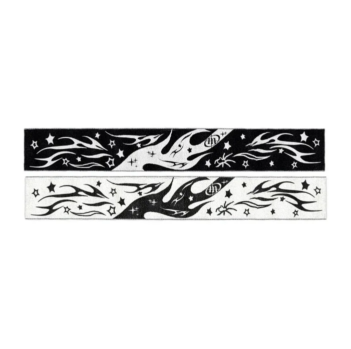 

Y2K double-sided striped autumn and winter new cross-border European and American trendy fashion anime printed versatile scarf