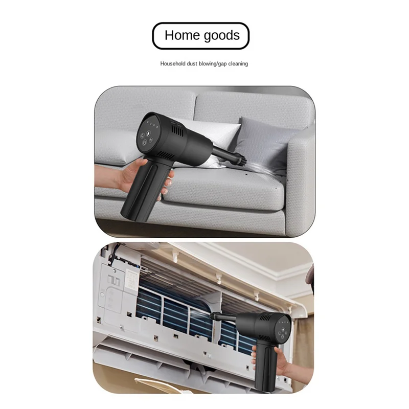 60000RPM Wireless Air Duster regolabile Cordless Air Blower polvere compressa che soffia tastiera portatile PC Camera Cleaner