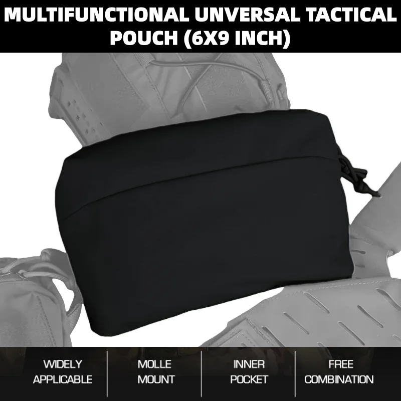 

Multifunctional Universal Hunting Pouch (6X9inch) | Outdoor Equipment Organizing Bag | for Hiking Range & Airsoft Accessories