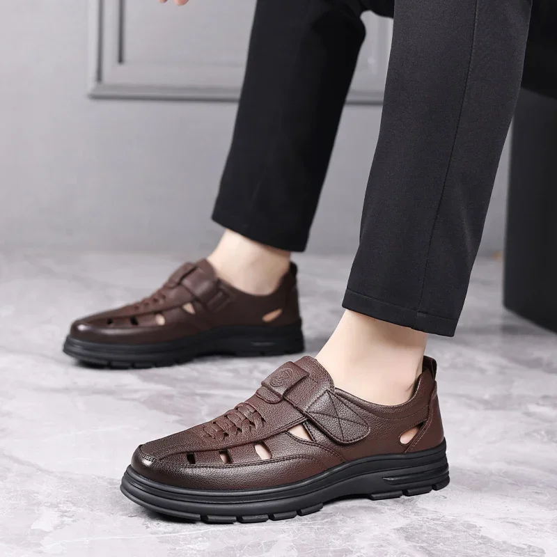 Summer New Breathable High Quality Men's Sandals Leisure Luxury Men's Brand Outdoor Travel Leisure Stroll Men's Shoes Hot Sales