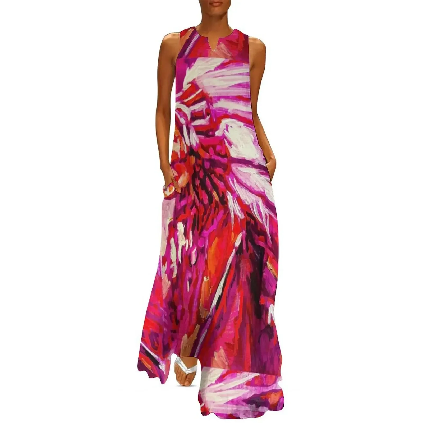 

Indian Chief in pink and orange Long Dress women's summer dresses 2025 women dresses Bride dresses for women Dress