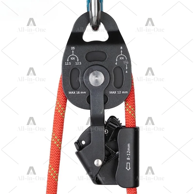 Heavy Object High-altitude Self-locking Lifting Pulley, Air Conditioning Outdoor Unit Anti Fall Lifter Lifting Pulley Assembly