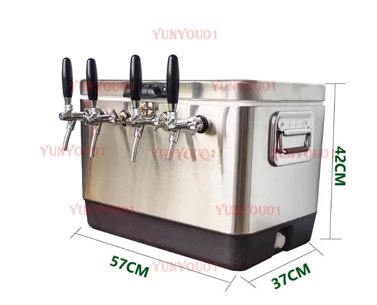 Cooling Box, Homemade Jockey Box, Portable Bar, Stainless Steel Shell, Coil Material, Outdoor Cooling