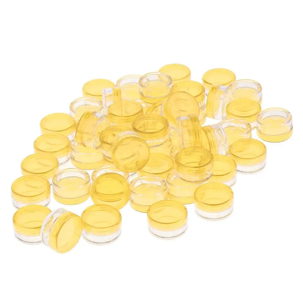 리필 가능한 플라스틱 화장품 용기 빈 메이크업 병 뚜껑이 있는 립밤, 향신료, 보석 샘플 보관용