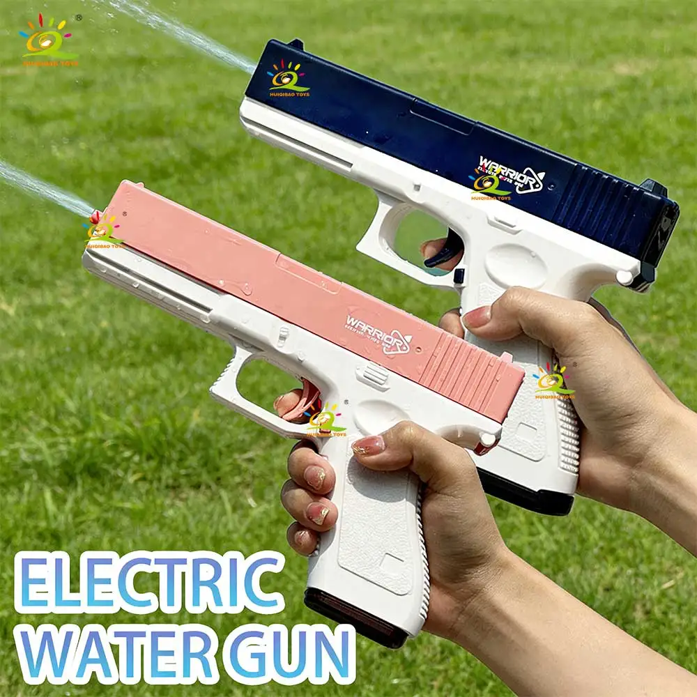 

Электрический водяной пистолет HUIQIBAO: летняя игрушка для пляжа и бассейна, большая емкость, веселая стрельба, для взрослых и мальчиков, игрушка для стрельбы в бассейне