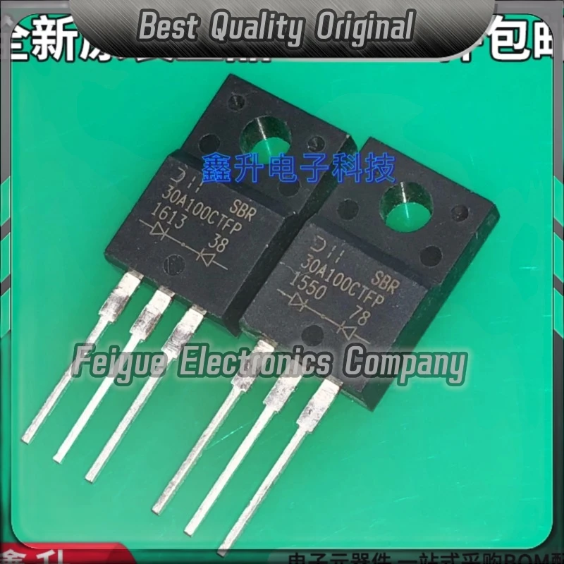 5PCS-20PCS  SBR30A100CTFP  30A100CTFP 30A 100V  TO-220F  Best Quality Imported Original