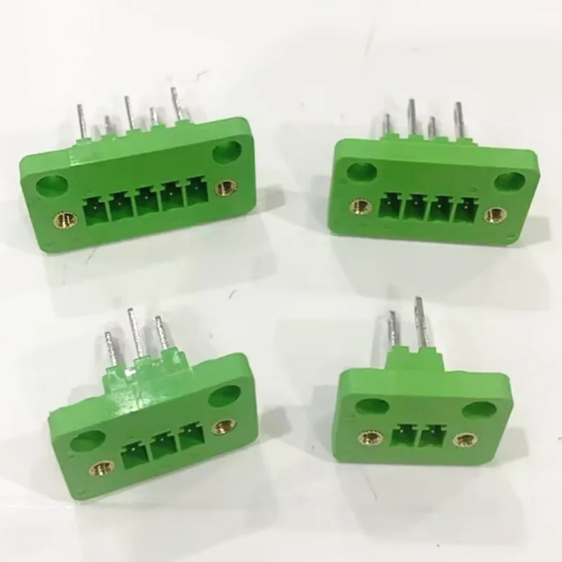 2pcs Through-wall pluggable  K15EDGWB-3.81MM  with ear 2-24pin