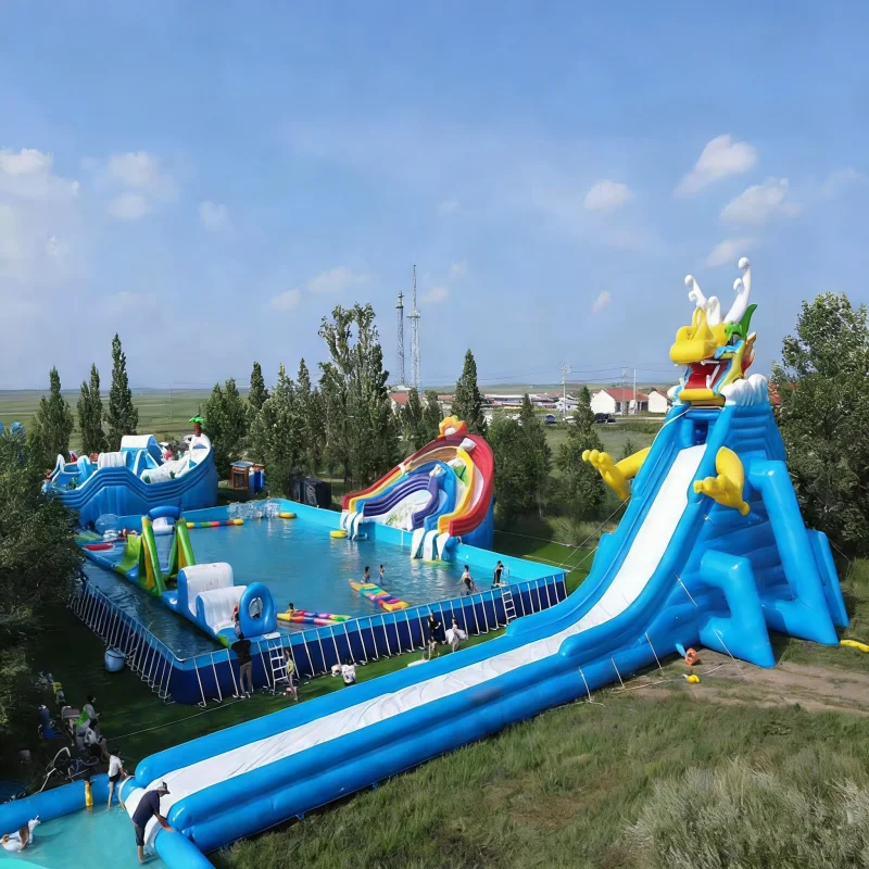 

Custom Premium Floating Water Park Durable Water Park Slide for Indoor Outdoor Commercial Amusementpromote sales
