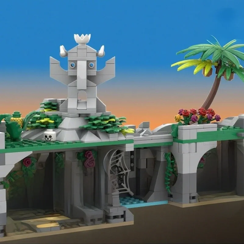 1858 قطعة MOC TAPU جزيرة القراصنة نموذج اللبنات هدايا عيد الميلاد العمارة تجميع لعبة فكرة الإبداعية عيد ميلاد الاطفال #3