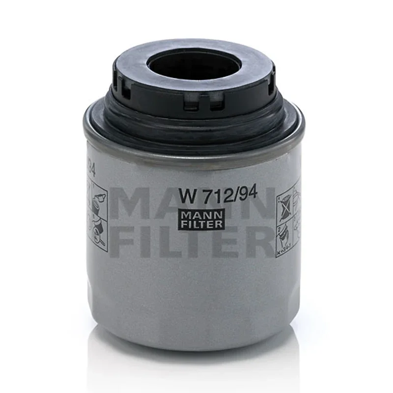 MANNFILTER W712/94 / W712/94M Oil Filter Fits VW Volkswagen Sharan New Beetle Tiguan Golf AUDI SEAT Ibiza 03C115561H 03C115561D