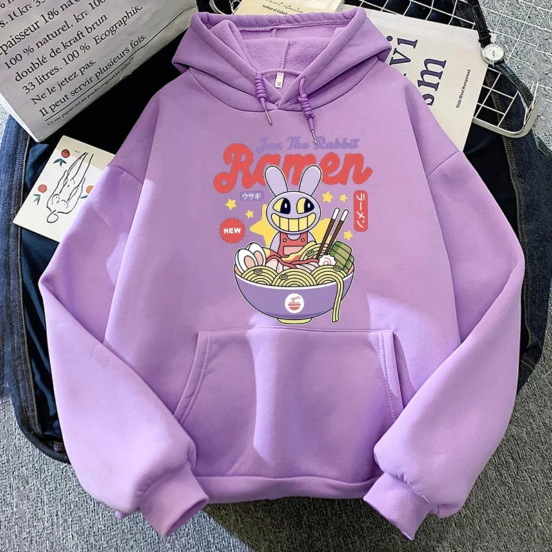 2025 Pomni The Jester Ramen THE AMAZING DIGITAL CIRCUS Hoodies Printing Sweatshirts Men/Women Clothes Long Sleeve Winter Hoody