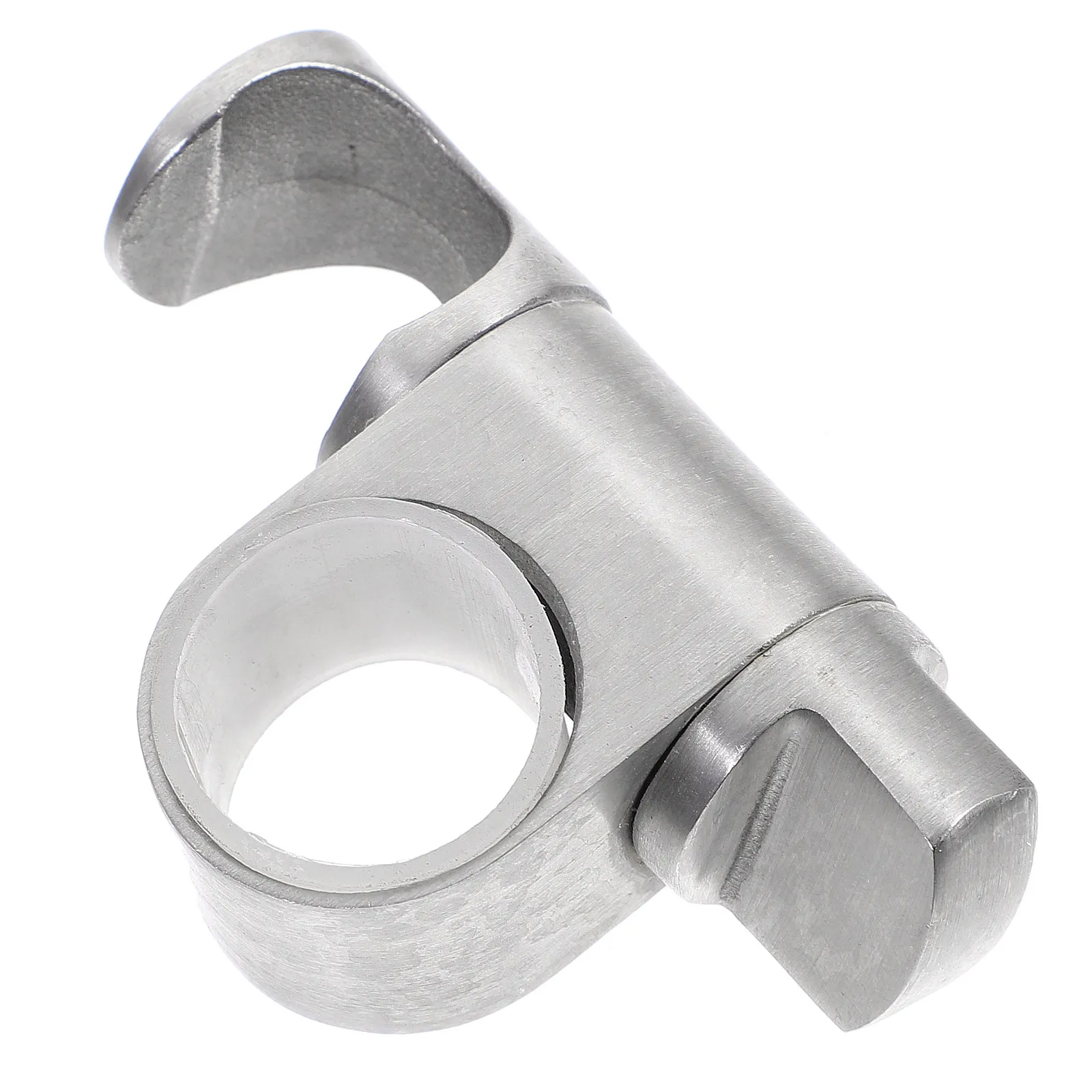 

Держатель для душевой лейки из матовой никелированной стали для душевой штанги, сверхпрочный, из нержавеющей стали, регулируемый, с поворотом на 360°, для ручного душа, для ванной комнаты