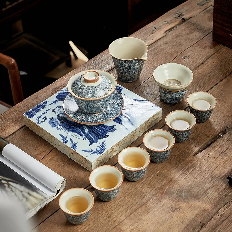 カンフーティーセット、高級実用的な手作りギフト、中国産カレーセラミックス