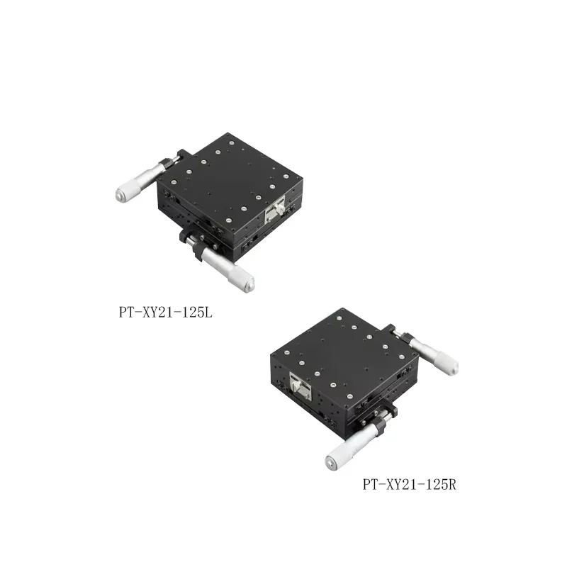 PT-XY21-125L/R XY Manual Linear Stage, Manual Displacement Station, Manual Platform, Optical Sliding Table, +/-25.0mm Travel