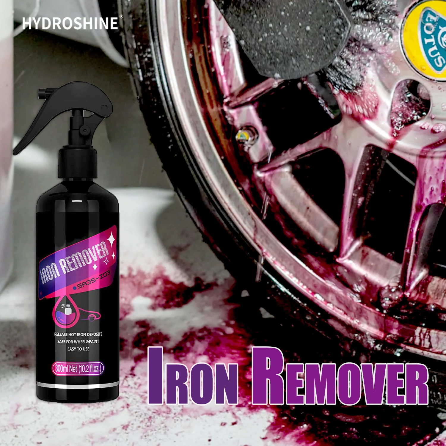 Iron Remover Spray Car Wheels Rim Cleaner Multi Purpose Rust Remover Brake Paint Protect Metal Dust Iron Powder Remover Car Care