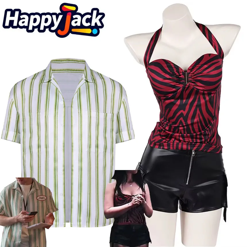 Bear Shirt Nikki Cosplay Costume 2026 Horror TV Obsessions Roleplay Adult Women Top Shorts Disfraz Carnival Halloween Party Suit