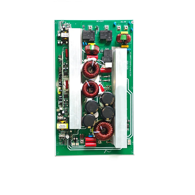 Custom Hybrid Solar Inverter PCBA 3KW-20KW 12V-96V Adjustable MPPT Pure Sine Wave Equipment