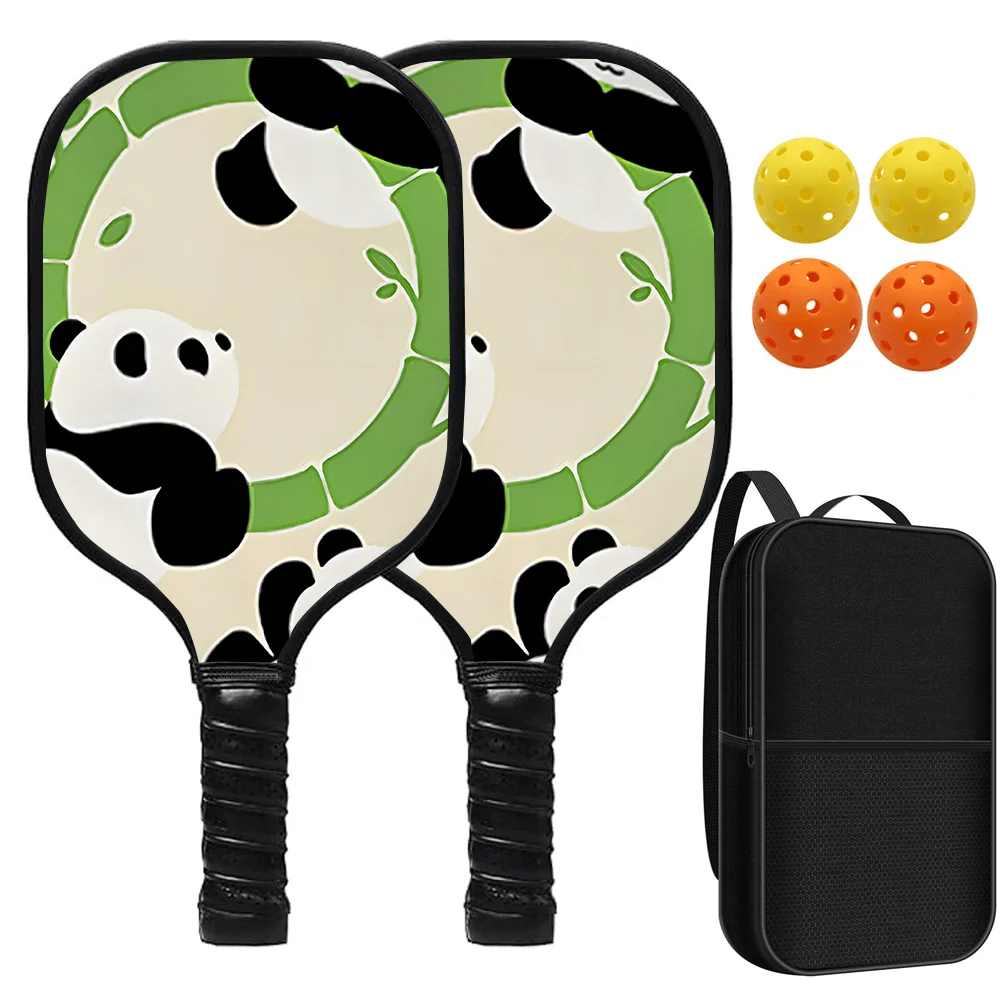 

Набор для пиклбола: 2 ракетки из стекловолокна с мячами и сумкой, легкие, с нескользящей рукояткой, для начинающих, для игры на открытом воздухе