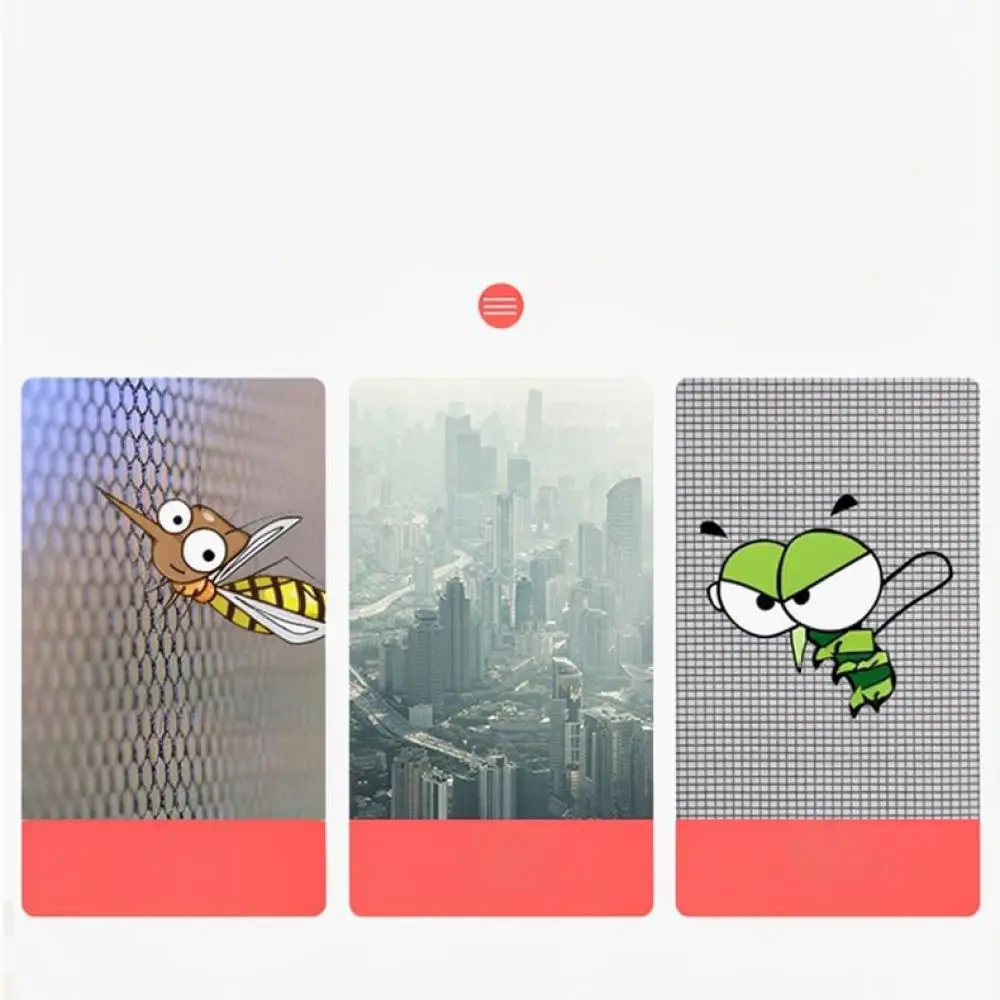 Invisible Window Screen Mesh Self Adhesive Anti Mosquito Net DIY Protector Curtain Breathable Easy Cleaning