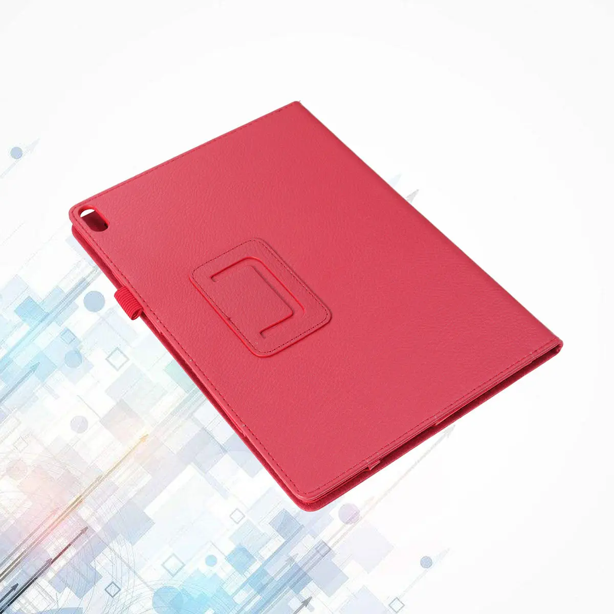 Litchi Texture Full Coverage Protective Tablet Cover for Tab 4 10 Plus -X704f N with Adjustable Stand Holder Flexible