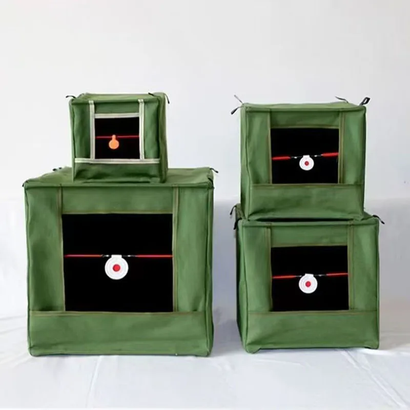 الصيد وإعادة تدوير مقلاع المحمولة للطي اطلاق النار الهدف صندوق في الهواء الطلق عين الثور مسدس هواء اطلاق النار الهدف مربع #1