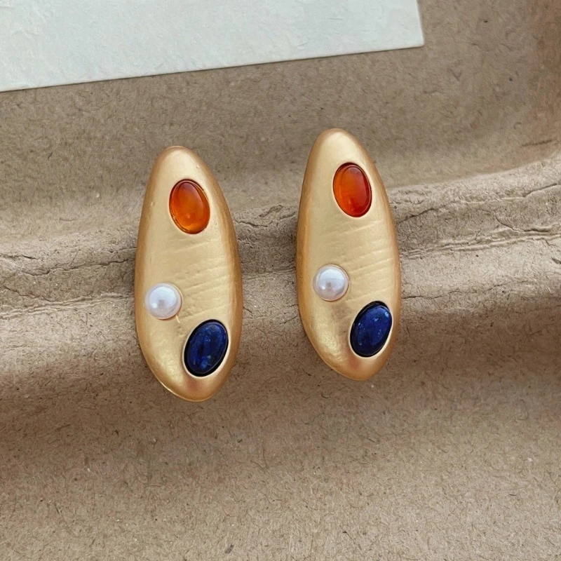 Fashion Jewelry European and American Design Pretty Irregular Metal Earrings For Women Party Gifts Hot Selling Accessories