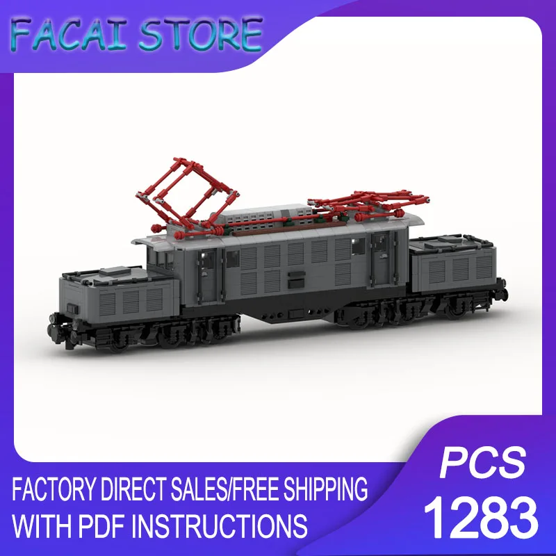 

Railway Train Moc Building Bricks Modular DB-Baureihe 194 E94 (8w) Train Technology Blocks Christmas DIY Toy Construction Gifts