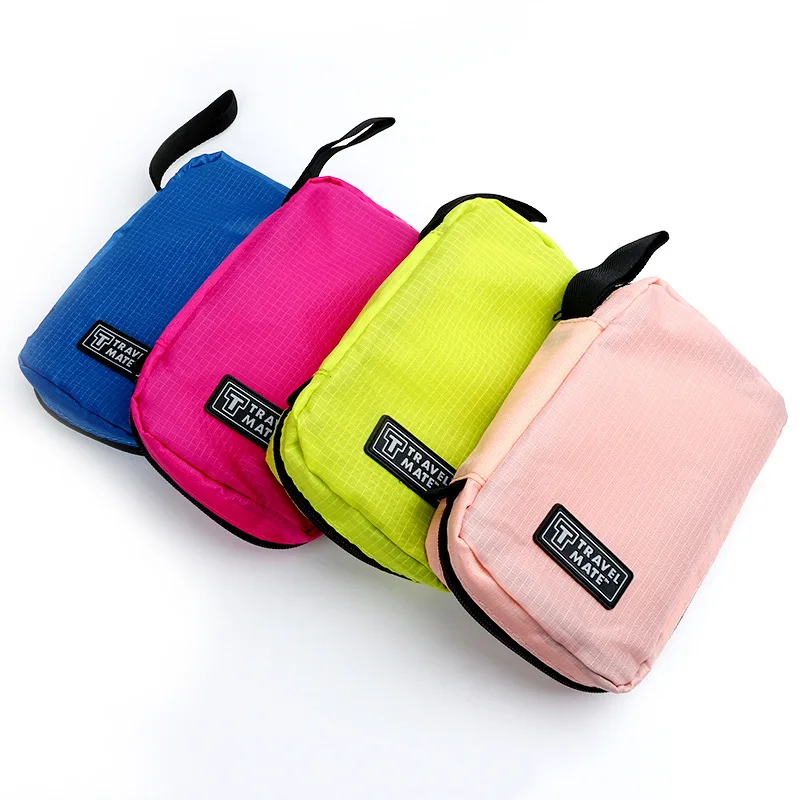 

Women Waterproof Folding Makeup Organizer Portable Toiletry Bag Men Travel Kits Cosmetic Bag Hanging Oxford Organizador Wash Bag