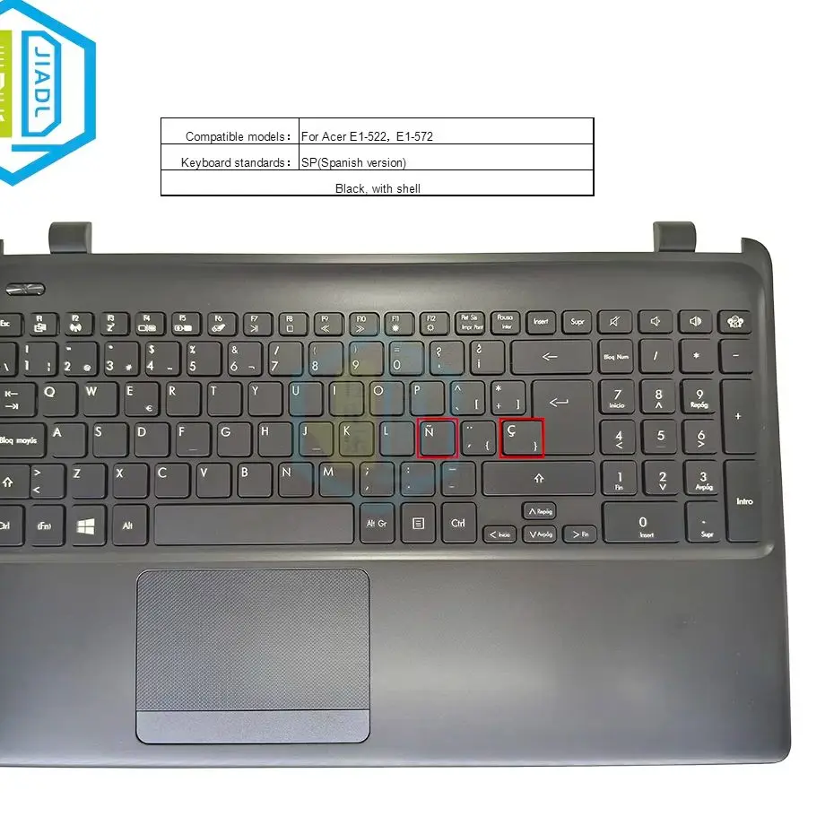 SP Spain Spanish Laptop Keyboard C Cover Palmrest For Acer Aspire E1-572 E1-572G E1-522 E1-522G MP-10K3 90.4YU07.C1B NK.I171305G