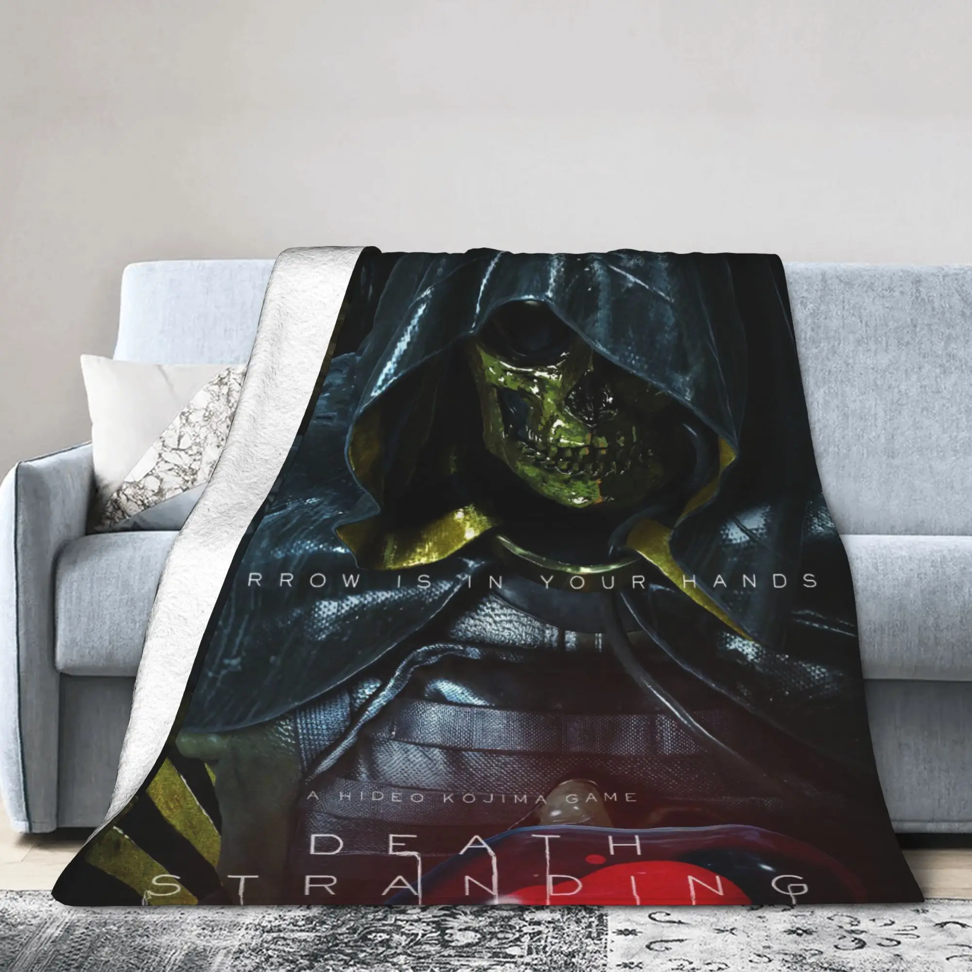 Death Stranding Higgs Soft Warm Blanket  Girls Boys Plush Throw Blanket Novelty Bedroom Flannel Bedspread Sofa Bed Cover