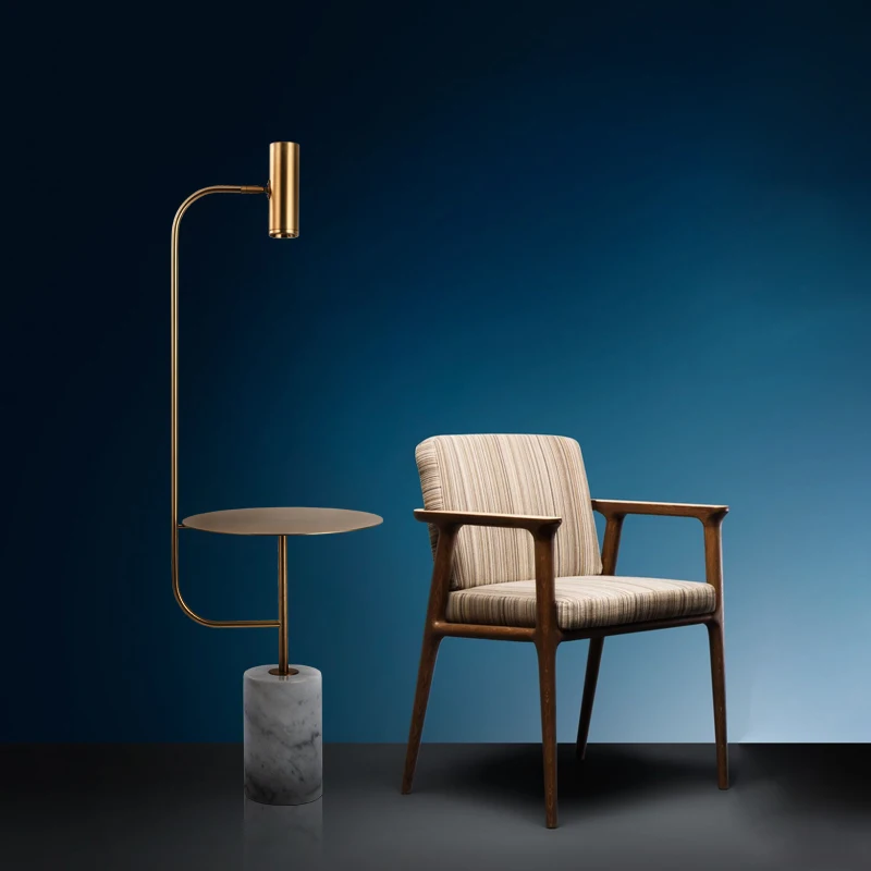 Italy designer Floor Lamp Lights With Table Marble Simple Fashion Design Light Living Room Country House Bar Hotel