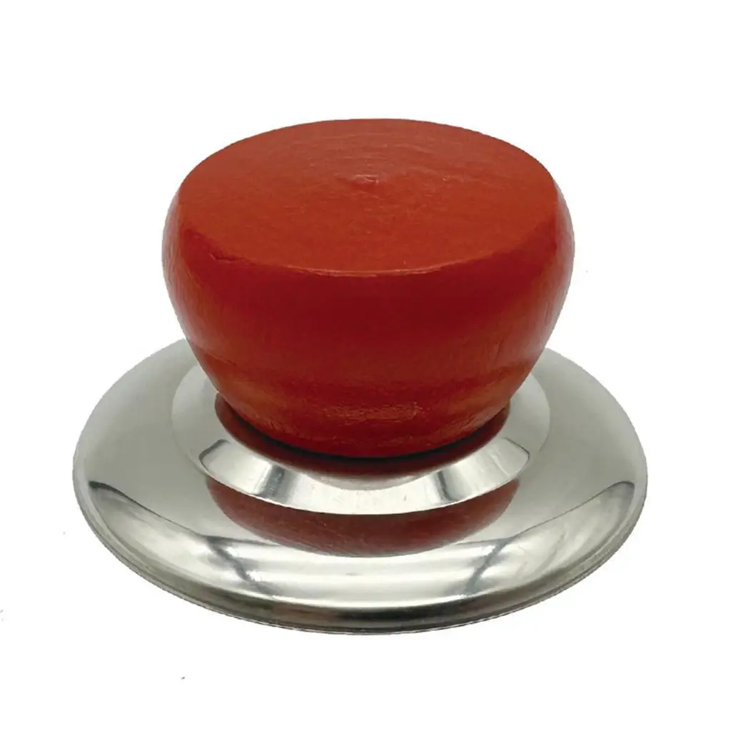 Pan Lid Handle Replacement Knob Wooden Bead with Metal Washer Durable Rust Resistant for Kitchen Pot and Pan Lids