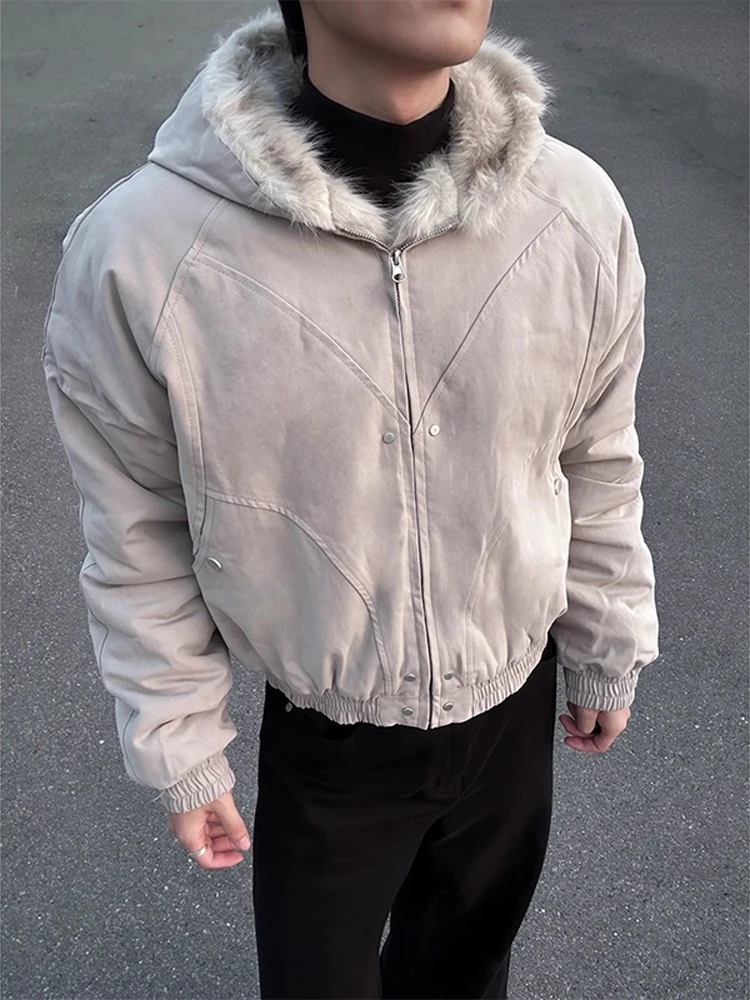 

Мужская зимняя куртка Cleanfit Deconstructed Mountain Eagle с капюшоном, утепленная хлопком и флисом, с меховой подкладкой