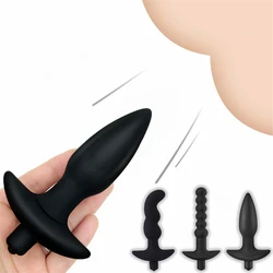 Anal Plug Vibrator Dildo Butt Plug With Vibration Thrusting Prostate Massager Adult Anal Training Sex Set For Men Couples I123W